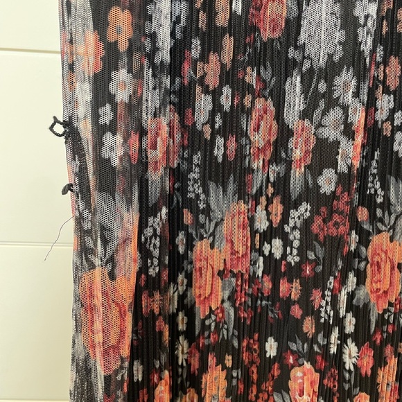 NWT Sam Edelman Floral Black Midi Maxi Dress size 4 - Picture 7 of 10